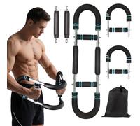 Mr Sculpt Gorilla Bar, U-Shape Twister Arm Trainer, 35-180lbs Adjustable Forearm Strengthener, Chest Exerciser for Men, Gorilla Bar Chest Exercise Equipment (Blue,80-110 lbs)