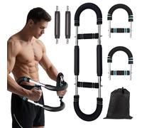 Mr Sculpt Gorilla Bar, U-Shape Twister Arm Trainer, 35-180lbs Adjustable Forearm Strengthener, Chest Exerciser for Men, Gorilla Bar Chest Exercise Equipment (Gray,35-80 lbs)