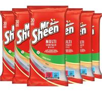 Mr. Sheen Furniture Wipes Spring Fresh Scent, Multiple Surface Wipes, 30 per pack, Pack of 6, 6 x 30 wipes