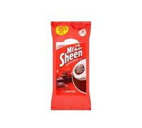 Mr Sheen Leather Wipes with Lanolin, Leather Cleaner, 6 x 30 Wipes | Lanolin, leather cleaner wipes for jackets, sofas and car seats; clean, condition, protect and refresh leather surfaces daily