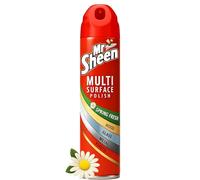 Mr Sheen Multi Surface Polish Spray, For Use on Wood, Plastic, Glass and Metal, Scent: Spring Fresh, 250ml, Pack of 1