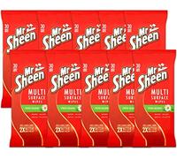 Mr Sheen Multi Surface Wipes, Clean & Dust Wood, Glass Metal & Plastic Surfaces, Scent: Spring Meadow, Size: Pack of 10