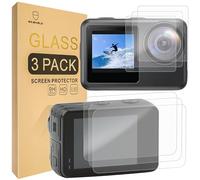 Mr.Shield Screen Protector compatible with AKASO Brave 7 LE Camera [3+3PCS] [Front+Back] [Tempered Glass] [Japan Glass with 9H Hardness]