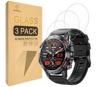 Mr.Shield Screen Protector compatible with ESFOE K52 / SUNKTA K52 / Linwear K52 / ATEVENSE K52 / EIGIIS K52 1.39 Inches Military Smart Watch [Tempered Glass] [3-PACK] [Japan Glass with 9H Hardness]