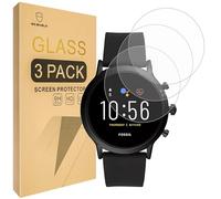 Mr.Shield Screen Protector compatible with Fossil Gen 5 Smartwatch The Carlyle HR [Tempered Glass] [3-PACK] [Japan Glass with 9H Hardness]