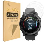 Mr.Shield Screen Protector compatible with Garmin Fenix E - 47 mm, AMOLED [Tempered Glass] [3-PACK] [Japan Glass with 9H Hardness]