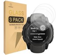 Mr.Shield Screen Protector compatible with Garmin Instinct 2X Solar [Tempered Glass] [3-PACK] [Japan Glass with 9H Hardness]