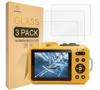 Mr.Shield Screen Protector compatible with KODAK PIXPRO WPZ2 / Ricoh PENTAX WG-1000 [Tempered Glass] [3-PACK] [Japan Glass with 9H Hardness]
