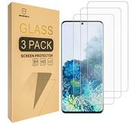 Mr.Shield Screen Protector For Samsung Galaxy S21 5G (6.2 Inch) [Fingerprint Unlock Compatible] [Tempered Glass] [9H Hardness] [3-Pack] Screen Protector