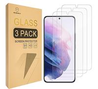 Mr.Shield Screen Protector For Samsung Galaxy S22+ 5G / Galaxy S22 Plus 5G [Fingerprint Unlock Compatible] [Tempered Glass] [9H Hardness] [3-Pack] Screen Protector