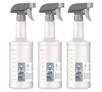 MR.SIGA 24 oz Empty Plastic Spray Bottles for Cleaning Solutions, 3 Pack