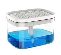 MR.SIGA Dish Soap Dispenser with Sponge Holder for Kitchen, White