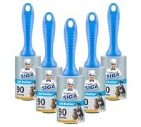 MR.SIGA Extra Sticky Lint Roller Pet Hair Remover, 5 Pack, Blue