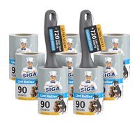 MR.SIGA Extra Sticky Lint Roller Pet Hair Remover for Clothes, 720 Sheets