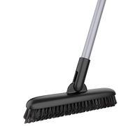 MR.SIGA Grout Scrub Brush with Long Handle, Shower Floor Scrubber for Cleaning, Tile Scrub Brush with Stiff Bristles