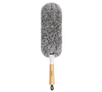 MR.SIGA Lint Free Microfibre Duster, Washable Duster for Household Cleaning | Microfibre hand duster, machine washable feather duster, dusters for cleaning, bamboo handle, replaceable head