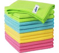 MR.SIGA Microfiber Cleaning Cloth,Pack of 12, Size:32 x 32 cm