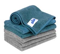 MR.SIGA Microfiber Cleaning Cloth, Pack of 6, Size: 13.8" x 15.7"