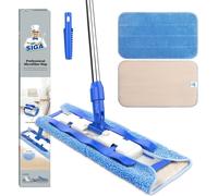 MR.SIGA Professional Microfibre Mop for Hardwood, Laminate, Tile Floor Cleaning