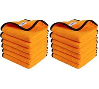 MR.SIGA Professional Premium Microfiber Towels for Household Cleaning and Car Washing, Dual-Sided Auto Detailing Towels, Gold, 15.7 x 23.6 inch, 12 Pack