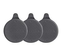 MR.SIGA Silicone Bathtub Stopper, Drain Stopper for Shower, Sink, 5.1" Diameter, Grey, 3 Pack