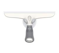 MR.SIGA Multi-Purpose Squeegee for Window, Glass, Shower Door, Car, Heavy Duty Window Scrubber, Suction Hook Included, 10 inch, White & Gray