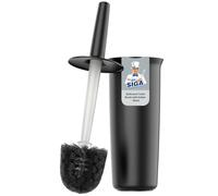 MR.SIGA Toilet Bowl Brush and Holder for Bathroom, Black, 1 Pack