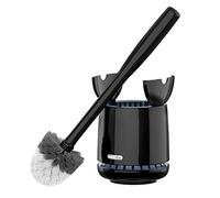 MR.SIGA Toilet Bowl Brush and Holder, Sturdy Long Handle, Black, 1 Pack