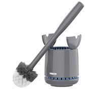 MR.SIGA Toilet Bowl Brush and Holder, Sturdy Long Handle, grey, 1 Pack