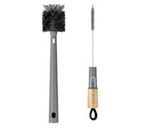 MR.SIGA Water Bottle Brush and Straw Cleaner Brush with Long Handle, Grey