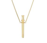 Mr. Slim Max Stainless Steel Pull Tube & Pull Tube | Discreet Snuff Dosing Tool for Energy Sniff Powder | Dispenser with Necklace | Party & Festival Accessory - Gold