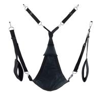 MR. SLING Canvas Sling Triangle, Full Set, Black, , Sex Swing