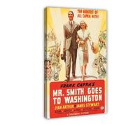 Mr. Smith Goes to Washington Canvas Poster Wall Art Decor Print Picture Paintings for Living Room Bedroom Decoration 12x18inch(30x45cm)