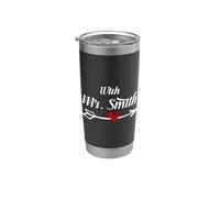 Mr. Smith with Mrs. Smith Married Matching Couples Stainless Steel Insulated Tumbler