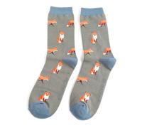 MR SPARROW Fox Socks Bamboo Blend Eco Friendly Size 7 to 11 Regular, Charcoal Grey