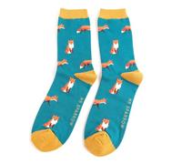 MR SPARROW Fox Socks Bamboo Blend Eco Friendly Size 7 to 11 (UK, Numeric, 7, 11, Regular, Regular, Teal)