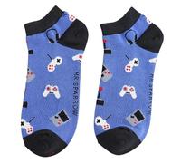 Mr Sparrow Low Cut Trainer Socks Breathable Bamboo Blend Size 7 to 11 (Gaming Royal Blue)