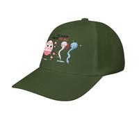 Mr Sperm Meet Ms Egg Baseball Cap Adjustable Golf Dad Hats Trucker Hat Cute Sun Hat for Men Women Army Green-Color