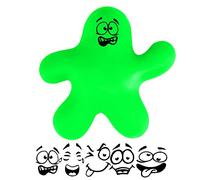 MR SPLATMAN Age 3+, Bendy, Stretchy, Squishy, Stress Relief Toy, Your Anxiety and Tension Reduction Companion, Throw it Against the Wall or Ground and it'll Reshape, with Fun Graphic Faces (Green)