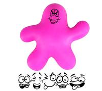 MR SPLATMAN Age 3+, Bendy, Stretchy, Squishy, Stress Relief Toy, Your Anxiety and Tension Reduction Companion, Throw it Against the Wall or Ground and it'll Reshape, with Fun Graphic Faces (Pink)