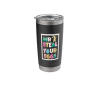 Mr Steal Your Eggs Rabbit Funny Easter Sunday Egg Easter Stainless Steel Insulated Tumbler