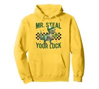 Mr Steal Your Luck Dinosaur Lucky Shamrock St Patricks Day Pullover Hoodie