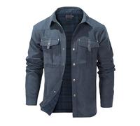 Mr.Stream Mens Jacket Plaid Flannel Lined Llightweight Snap Summer Western Cowboy Shirt Jackets Coats 3268 Blue S