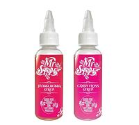 Mr Syrups Hubba Bubba, Candy Floss Flavoured Syrup - 60ml Bottle, Low Calorie, Vegan Flavoured Sugar Free syrup set for Coffee, Cocktails, Mocktails, Iced Tea, Milkshakes & Baking (Pack of 2 Combo)