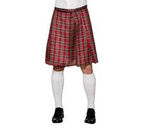 Boland 81224 Kilt Scottish Skirt Man Mr Tartan Red with Pocket, Unisex, One Size