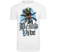 Mr. Tee Beach Vibe Men's T-Shirt Summer Beach Palms Cotton Jersey