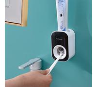 Mr. Thumbs Automatic Toothpaste Dispenser Wall Mounted for Bathroom & Shower,Toothpaste Squeezer for Adults,Children & Family by (1pc,Black)