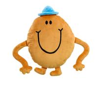 Rainbow Designs Mr Tickle Large Sofa Cushion with Stretchy Arms - Classic Mr. Men Character Cushions - Colourful Super-Soft Decorative Cushion for Children's Bedrooms, Living Rooms and Playroom