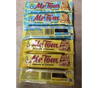 Mr Tom BRITTLE Peanut Bar - SALTED Caramel And Caramel Mix 40g X 24 Free Post