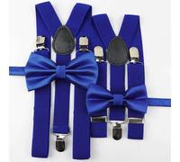 Mr Townsend Suits Me and Mini Me Bow Ties and Braces - Various Colours - Royal Blue